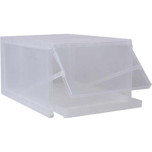 Schoenenbox Set van 3 ''Push en Pull'' Systeem Stapelbaar Transparant