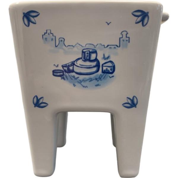Boska Delfts Blauw fonduepan met Waxinelichtje en 2 Fonduevorkjes