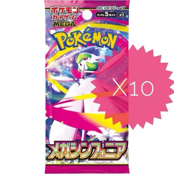 Pokemon Mega Symphonia 10 Booster Packs Japans