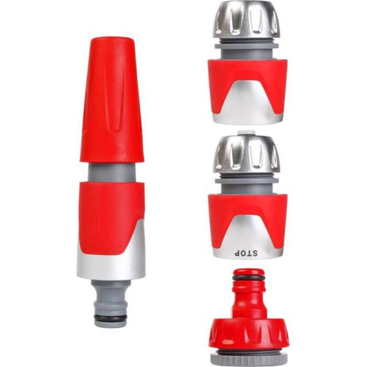 Talen Tools Spuitpistool Tuinslang Set Inclusief Slangkoppelingen en Kraannippel voor 3/4" - 1”