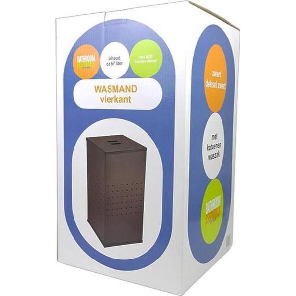 Wasmand zwart 57 liter