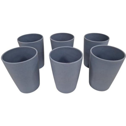 Bamboe servies blauw per 6 stuks