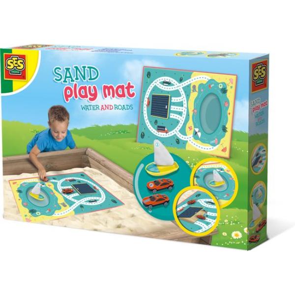 Ses Zand speelmat Water en wegen