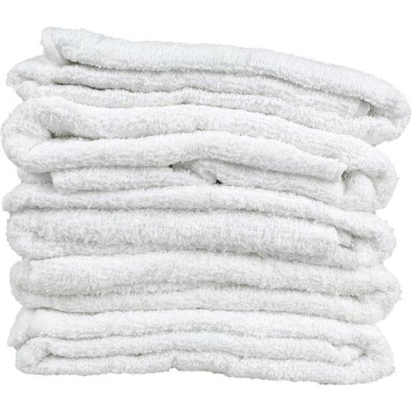 Set van 6 Badhanddoeken wit 113x72cm badstof(katoen) 400gr/m2