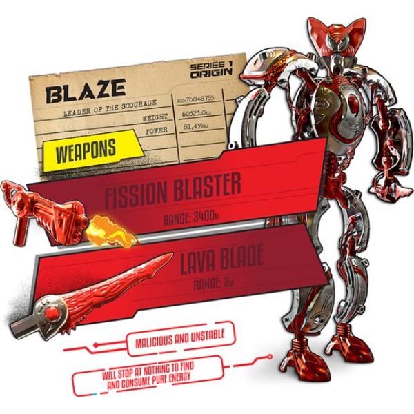 GigaBots Energy Core Blaze - 33 cm actiefiguur met 33 onderdelen