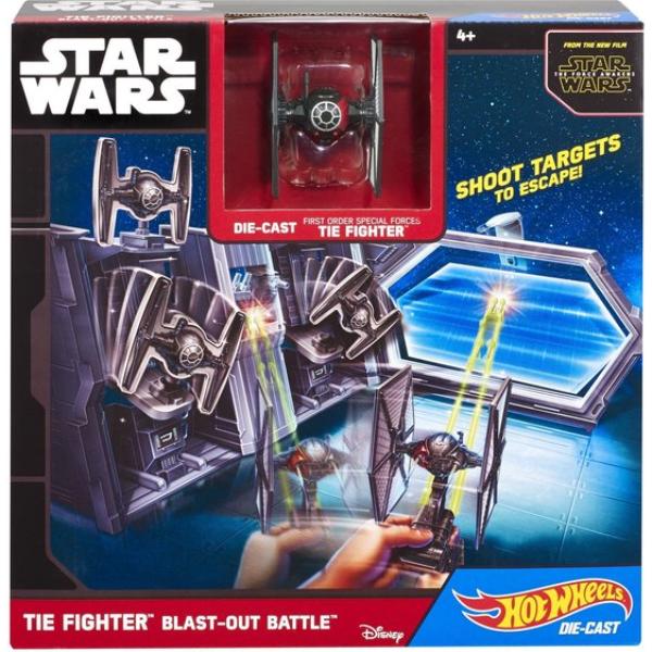 Hot Wheels Starship Speelset - Tie Fighter Blast Out Battle