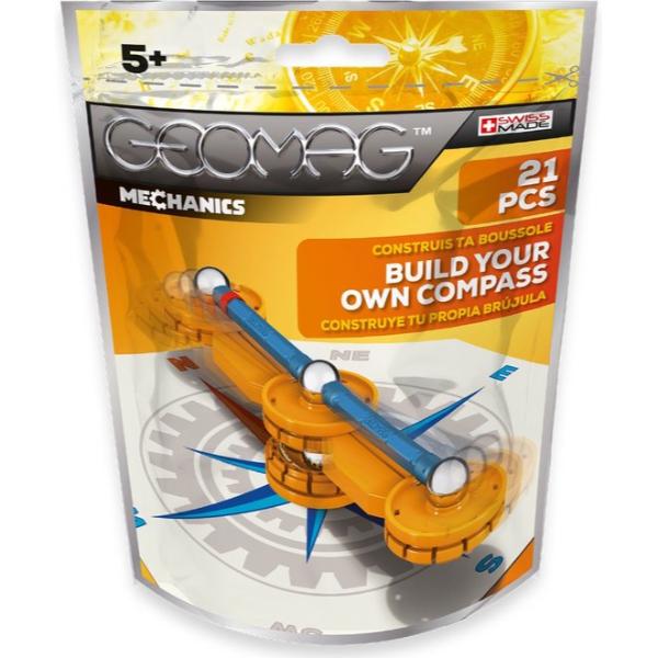 Geomag Mechanics Maak Je Eigen Kompas Oranje 21-delig