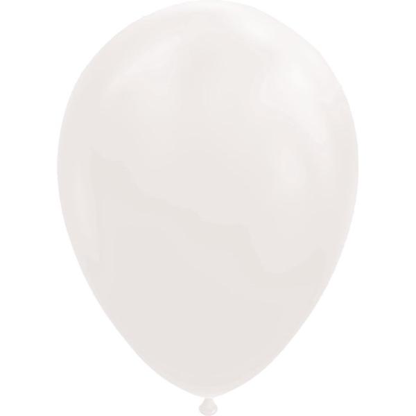 100 Chrome ballonnen wit